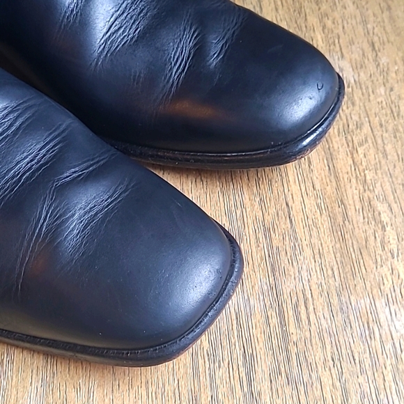 Women's COLE HAAN BLack Leather Ankle Boots - Picture 6 of 7